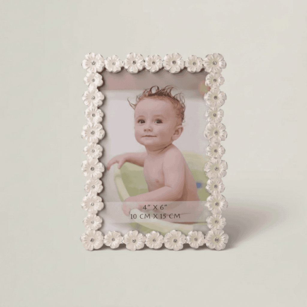 Starlit Bunny Frame Fleur de Lis