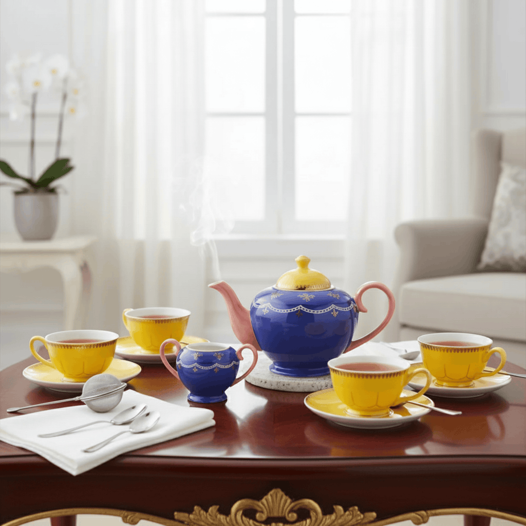 China Tea/Coffee Sets Fleur de Lis