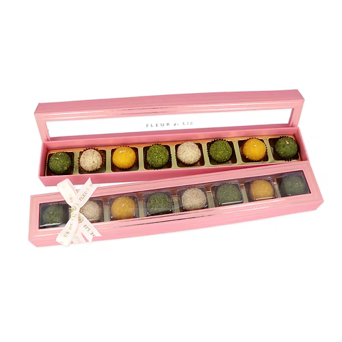 Delight Box – 8 Assorted Mithai Ladoos Fleur de Lis