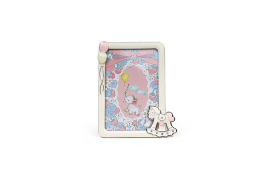 Elephant Baby Photo Frame – 3D Rocking Horse Fleur de Lis