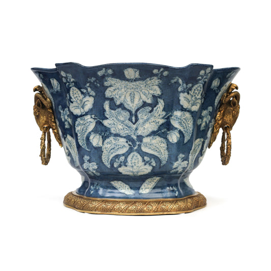 Porcelain Planter Fleur de Lis