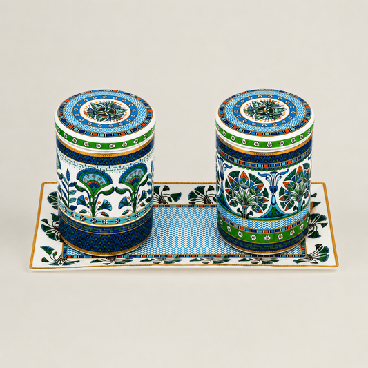 Maison Fleur- Canister Set with Tray