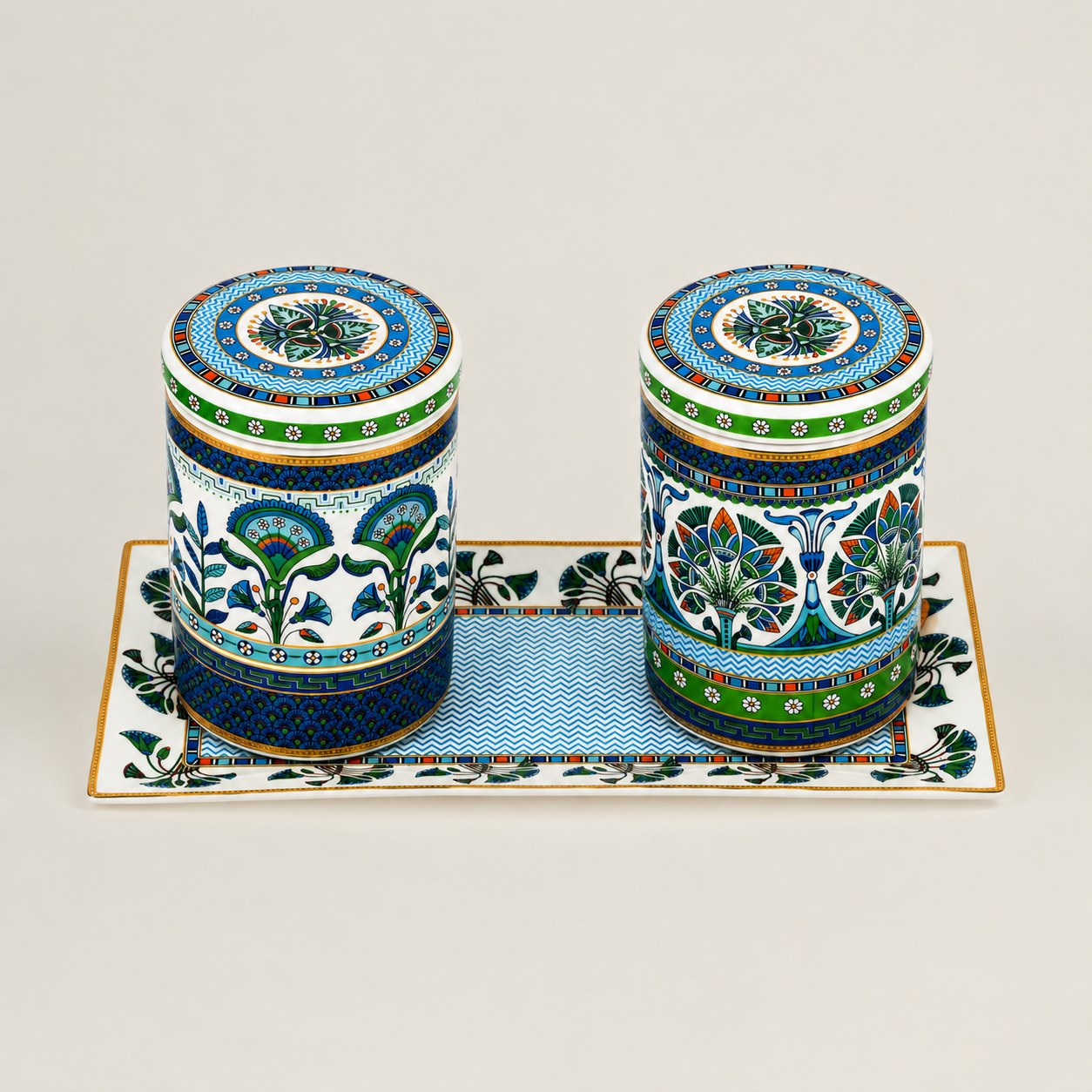 Maison Fleur- Canister Set with Tray