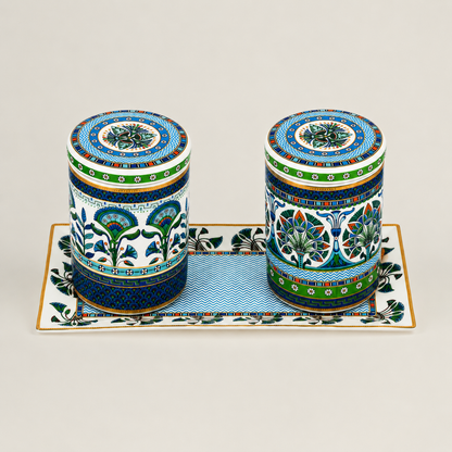 Maison Fleur- Canister Set with Tray