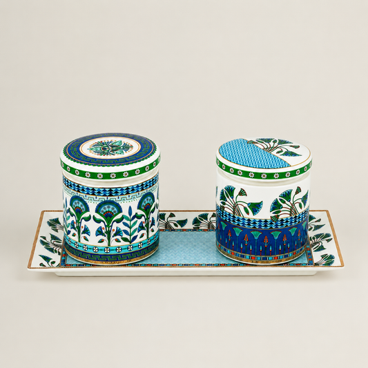 Maison Fleur- Canister Set with Tray