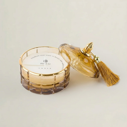 Dome Candle – Amber Gold