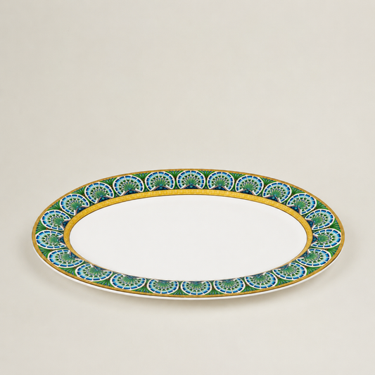 Maison Fleur – 12 Inch Oval Serving Plate