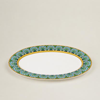 Maison Fleur – 12 Inch Oval Serving Plate