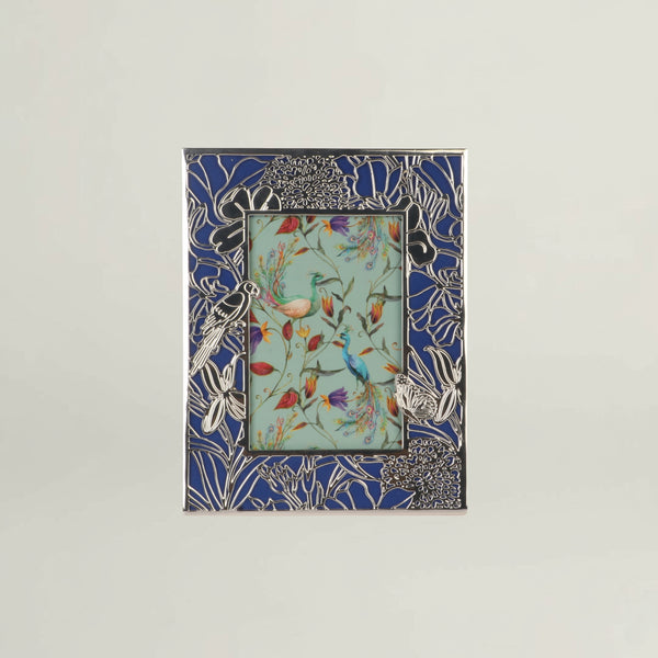 Parrot Silver Photo Frame