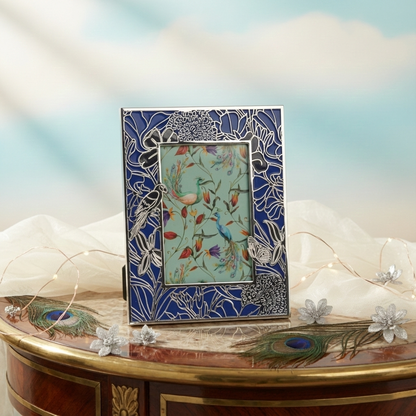 Parrot Silver Photo Frame