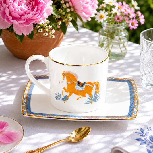 Maison Fleur – 6 Pcs Coffee Cup & Saucer Set