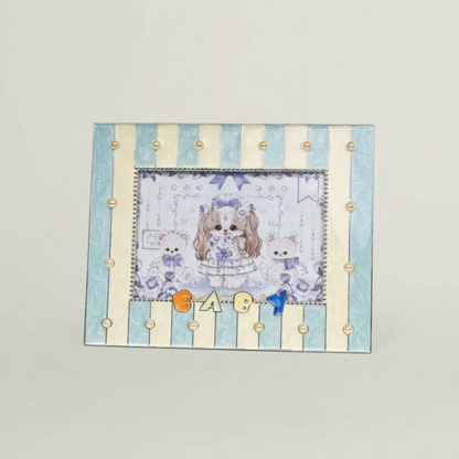 Adorable Striped Baby Photo Frame