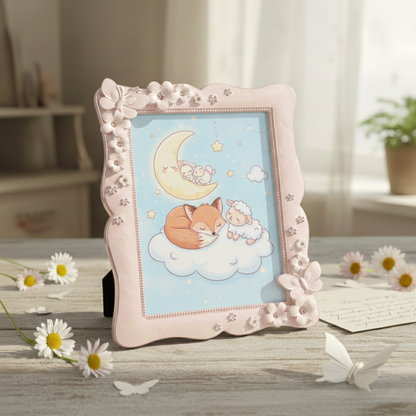 Floral Butterfly Photo Frame