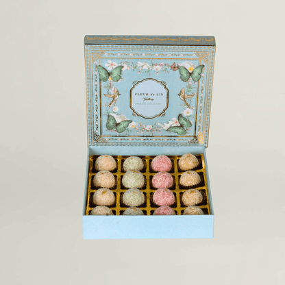 Assorted Coconut Marzipans- 16 pcs Fleur de Lis