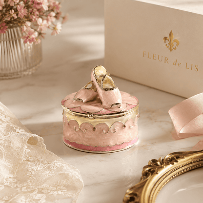 Baby Keepsake Trinket Box Fleur de Lis