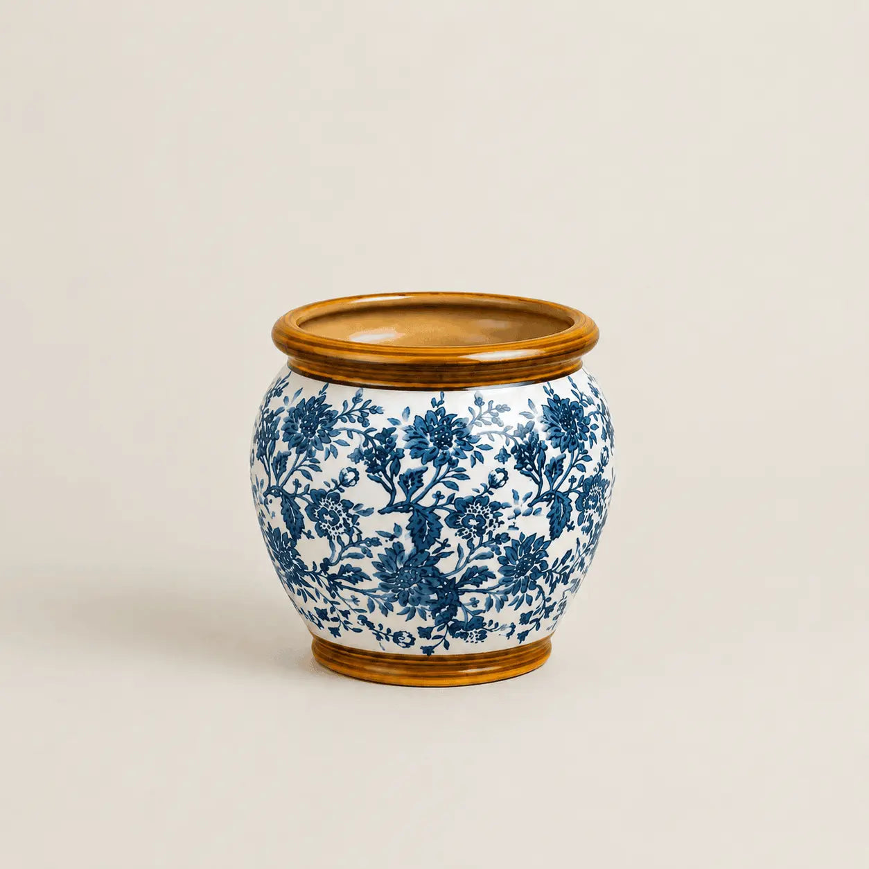 Imperial Glaze Blue Planter Set