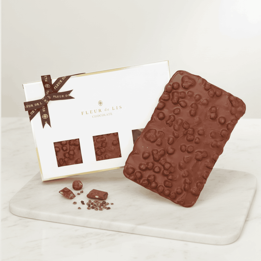 Caramelised Hazelnut Slab Fleur de Lis