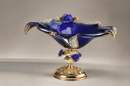 Cobalt Bouquet Fleur de Lis