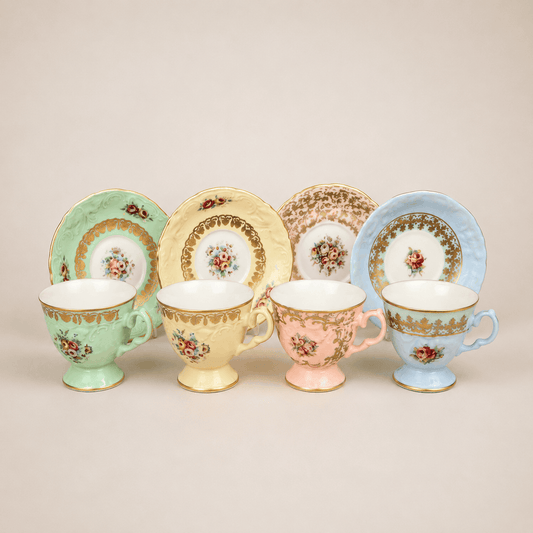 Coffee Cup Set Fleur de Lis