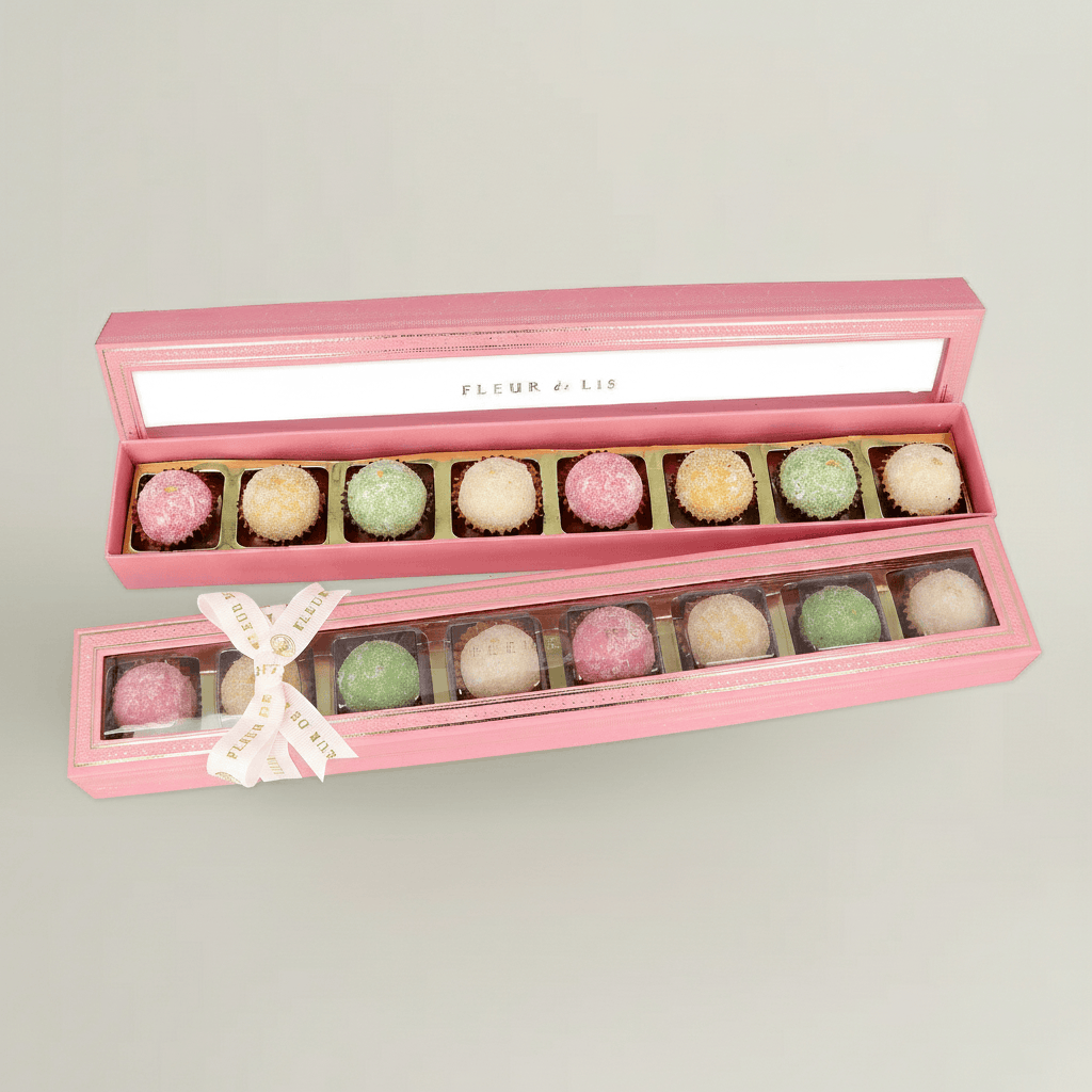 Delight Box – 8 Assorted Coconut Mithai Fleur de Lis