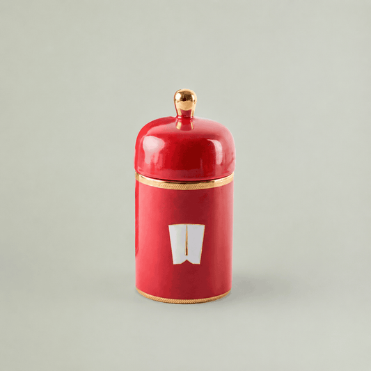 Divine Ceramic Candle – Balaji Tilak Fleur de Lis