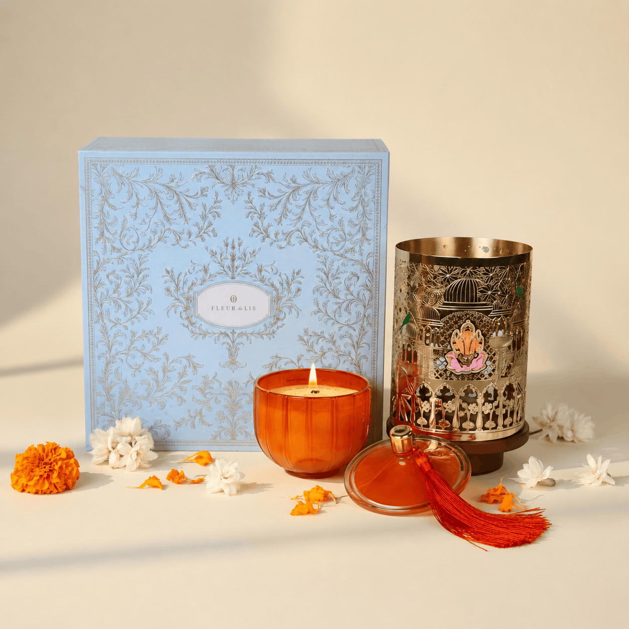Divine Glow Candle Set Fleur de Lis