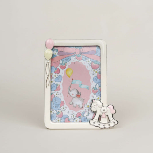 Elephant Baby Photo Frame – 3D Rocking Horse Fleur de Lis