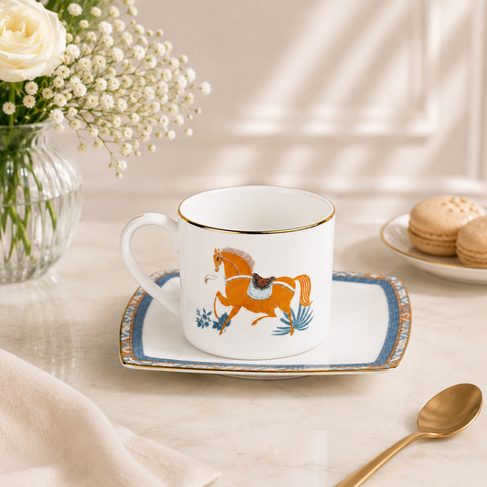 Maison Fleur – 6 Pcs Coffee Cup & Saucer Set