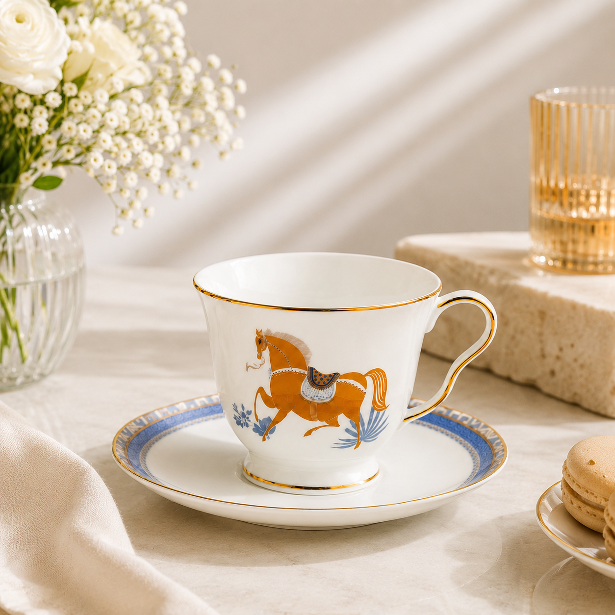 Maison Fleur – 6 Pcs Tea Cup & Saucer Set