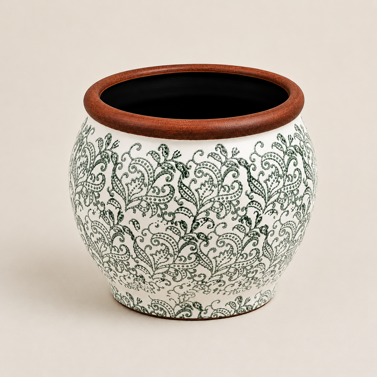 Verdant Heritage Ceramic Planter Set of 3