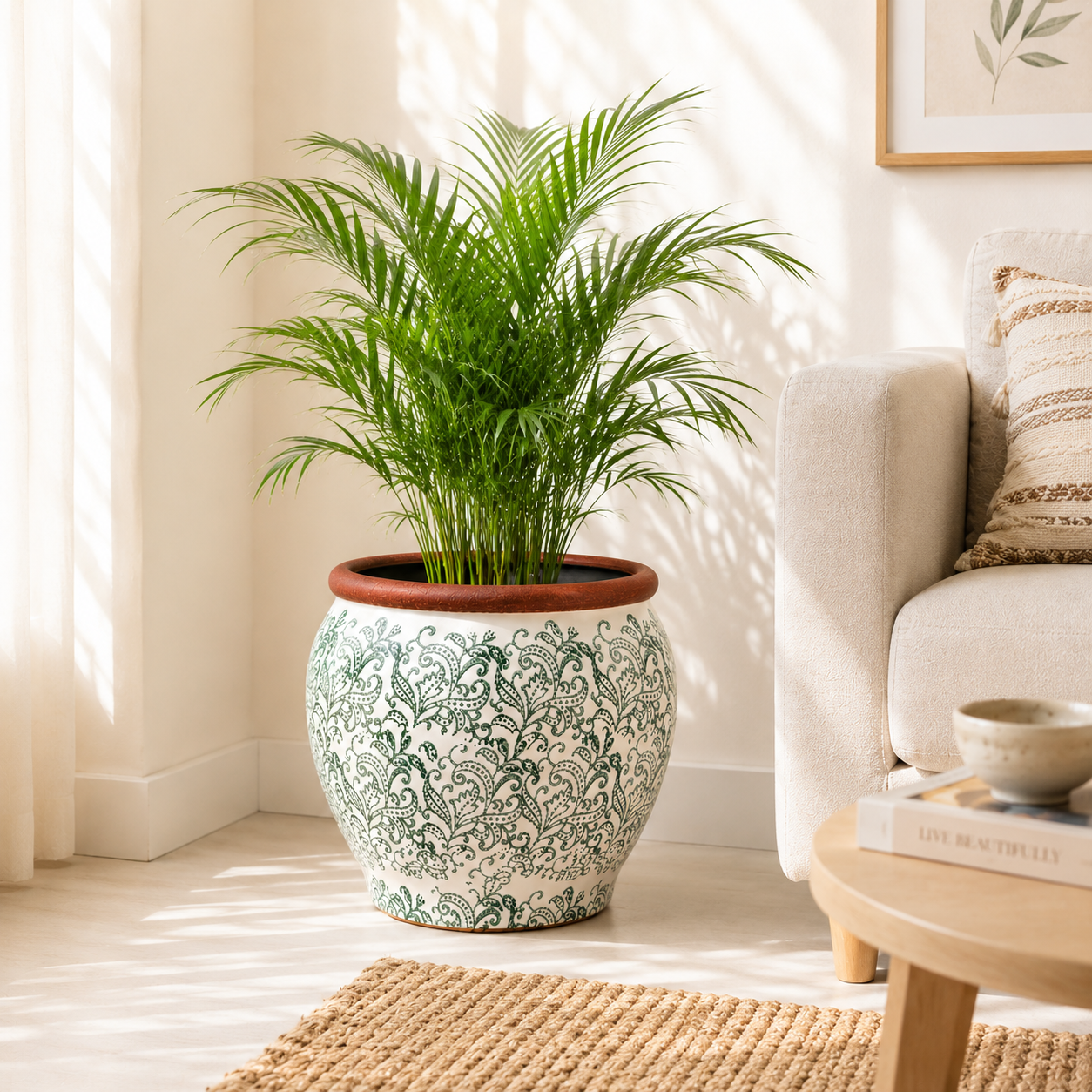 Verdant Heritage Ceramic Planter Set of 3