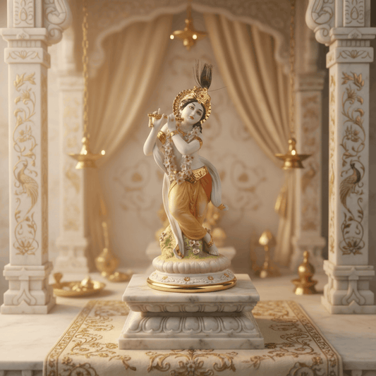 Lord Krishna Idol Fleur de Lis