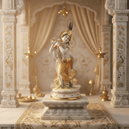 Lord Krishna Idol Fleur de Lis