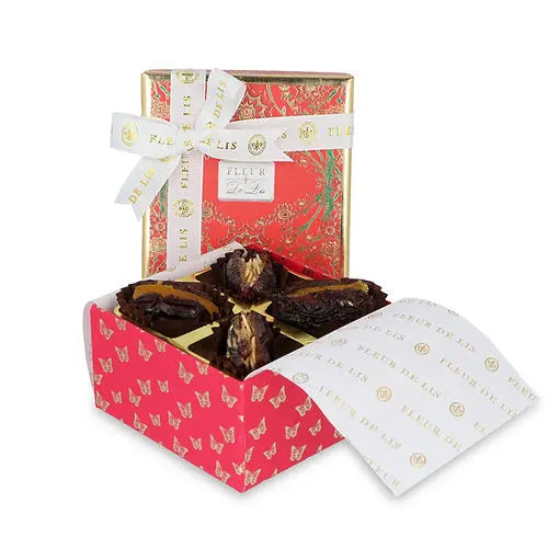 Luxury stuffed Arabic dates gift box with orange peel and roasted almond flakes – Fleur De Lis