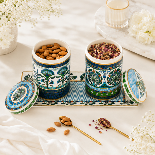 Maison Fleur- Canister Set with Tray