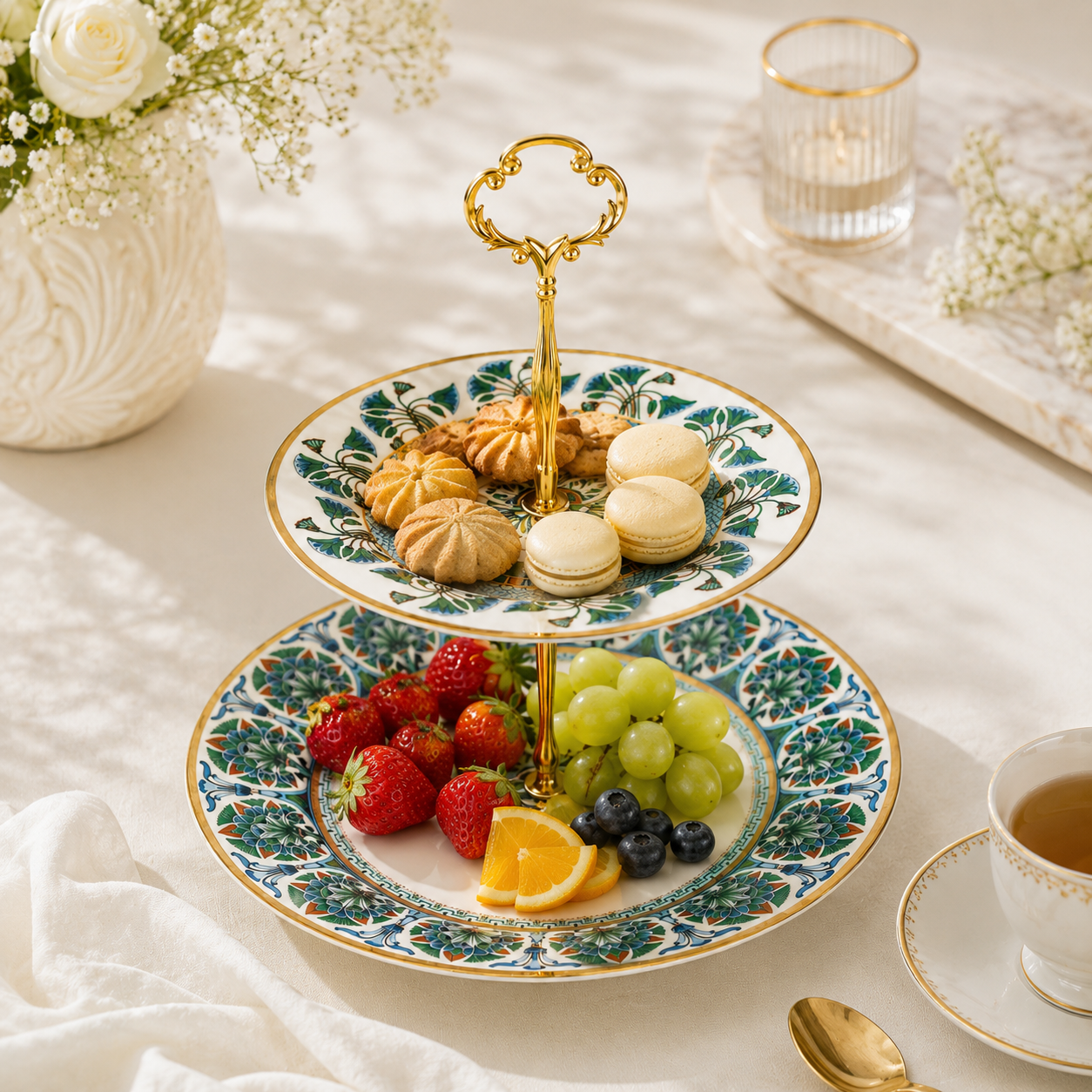Maison Fleur – 2 Tier Cake Stand