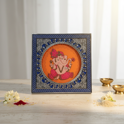 Cow Silver Frame