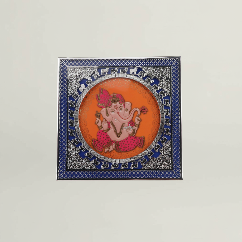 Cow Silver Frame