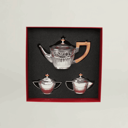 Regal Heritage Silver Tea Set (3-Piece) Fleur de Lis