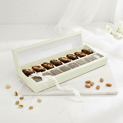 Surprise Box – Assorted Arabic Dates (8 Pcs) Fleur de Lis