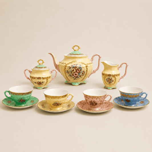 Tea Pot Set Fleur de Lis
