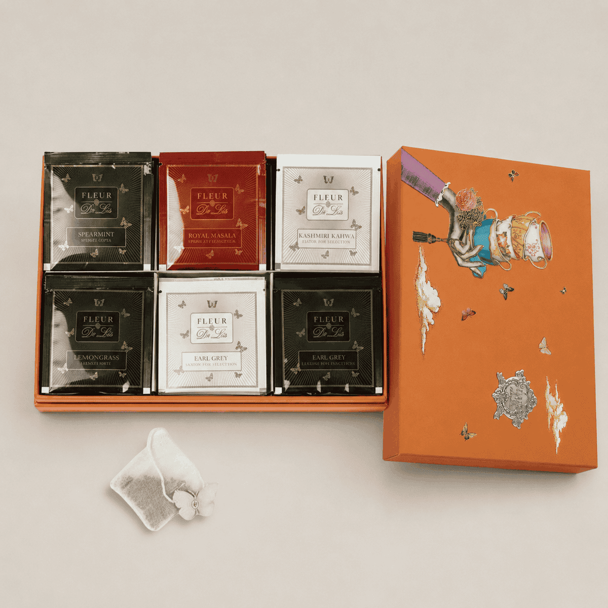 Tea Sachet - 30 pcs Fleur de Lis